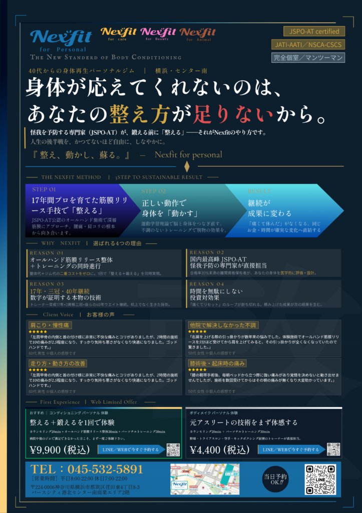 Nexfit for personalの公式掲載画像