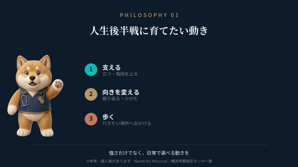 人生後半戦の身体づくりは、強さより「選べる動き」を増やすこと